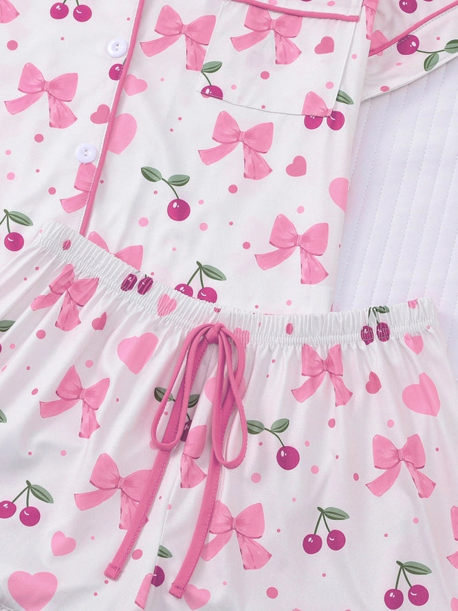 Bows & Cherries Pajama Set