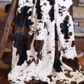 Cowhide Faux Fur Throw