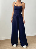 Casual Loose-Fitting Pleated Jumpsuit for Women