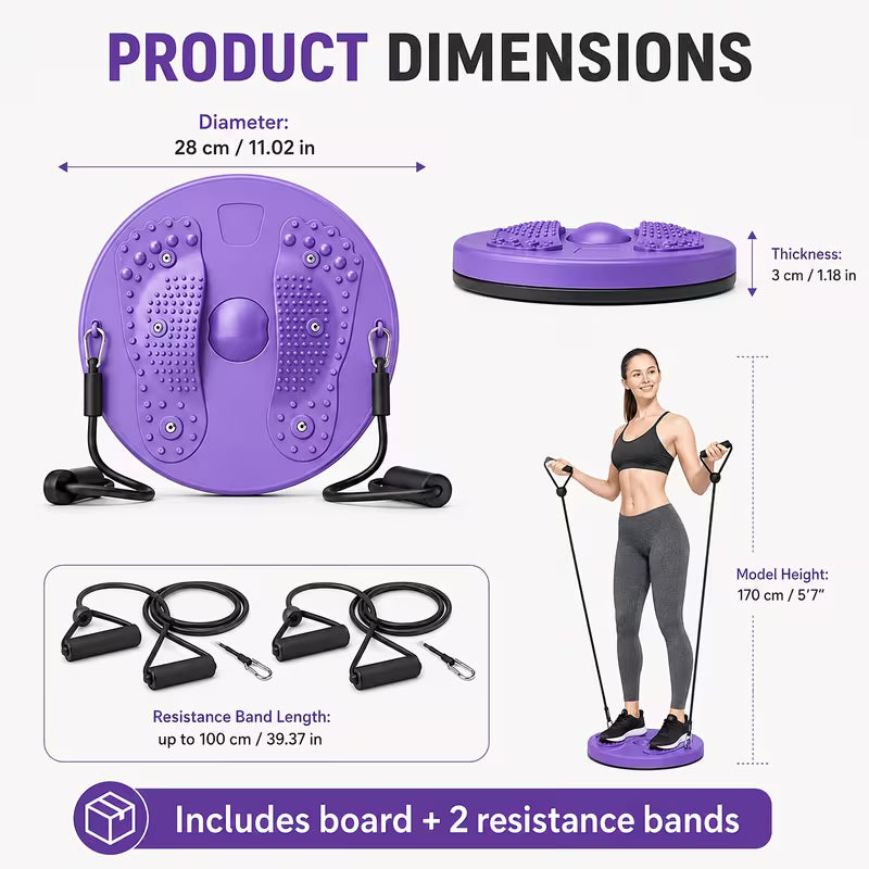 Twister, Ab Twister, for Exercise, Silent Waist Twister, Suitable for Home Gym Equipment