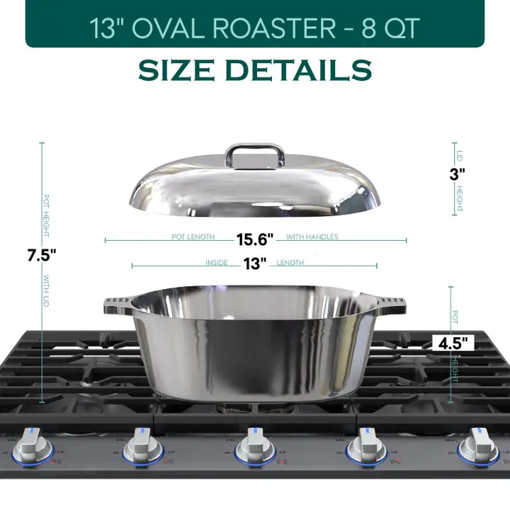 Oval Dutch Oven with Lid
