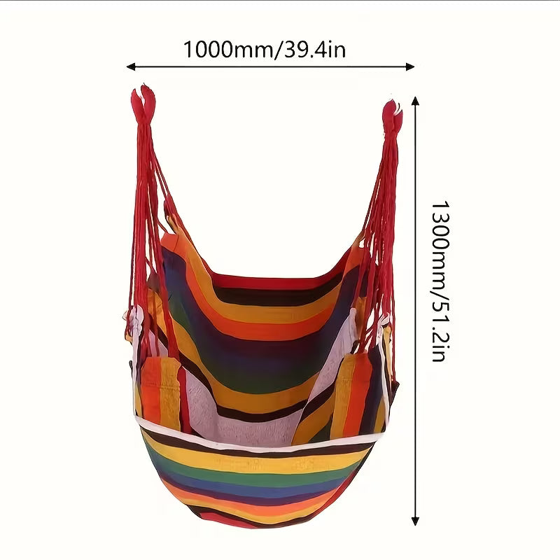 Outdoor Use Only) (with Pillow & Without Pillows) Outdoor Hammock Chair - Perfect for Balconies, Porches, Gardens, Or Patios. It Features Tear-resistant, Breathable Fabric And Is Easy to Install