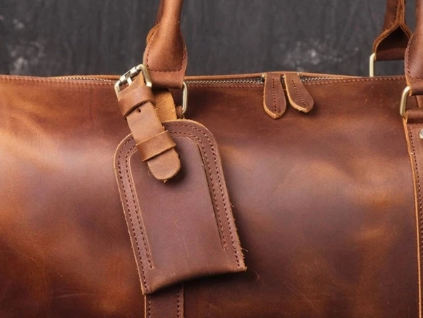 Leather Duffle Bag, Handmade Mens Leather Weekend Bag, Personalized Duffel Bag, Leather Holdall Bag, Leather Overnight Bag, Leather Gym Bag For Men