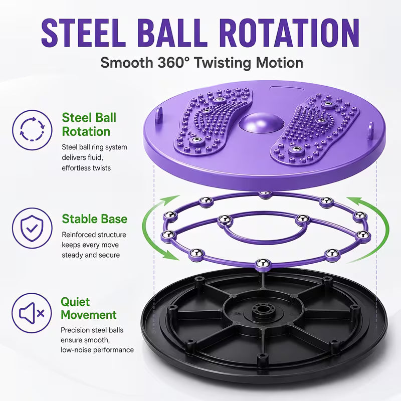 Twister, Ab Twister, for Exercise, Silent Waist Twister, Suitable for Home Gym Equipment