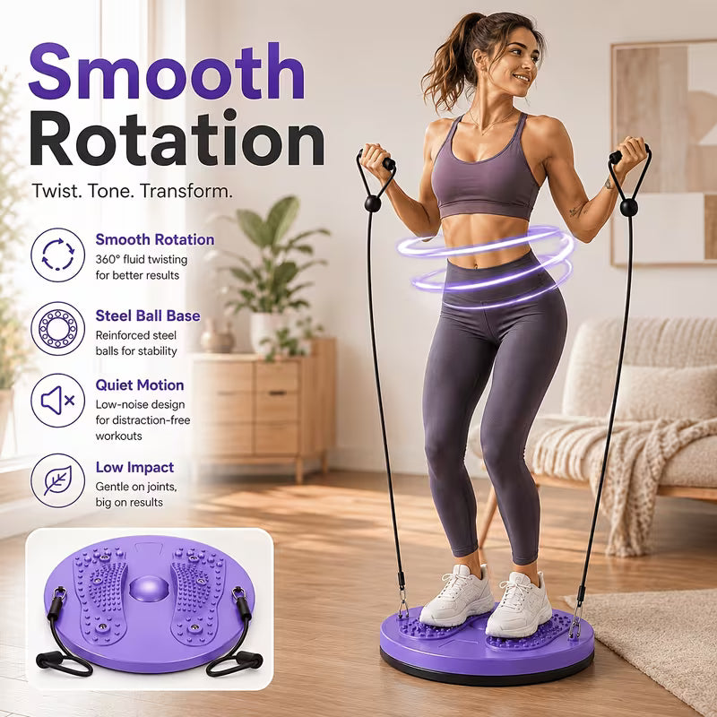 Twister, Ab Twister, for Exercise, Silent Waist Twister, Suitable for Home Gym Equipment