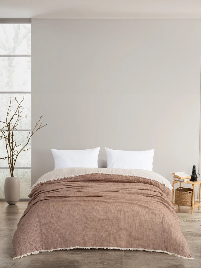 4 Layers Muslin Blanket | Quilted Blanket | (95" X 95")