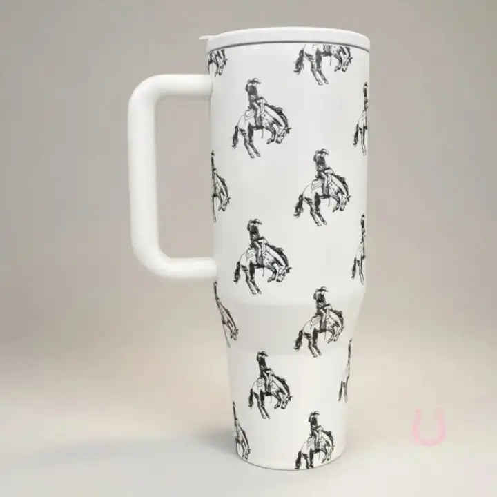Buckin' Bronco Western Tumbler (40 oz)
