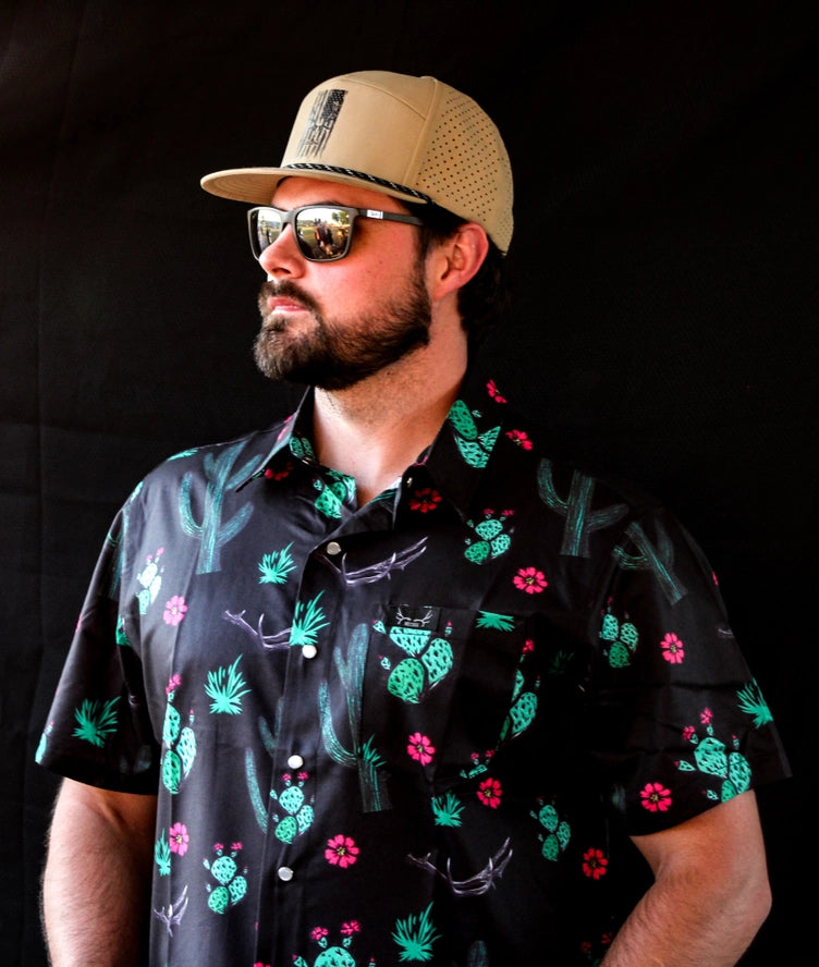 “Mr. Prickly Cactus Shed” Pearl Snap Shirt | Western Button-Up For Ranch & Desert Life | Westrek