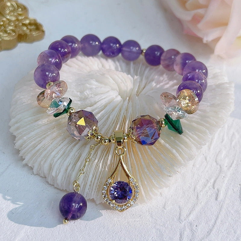 Healing Amethyst Bracelet (Adjustable)