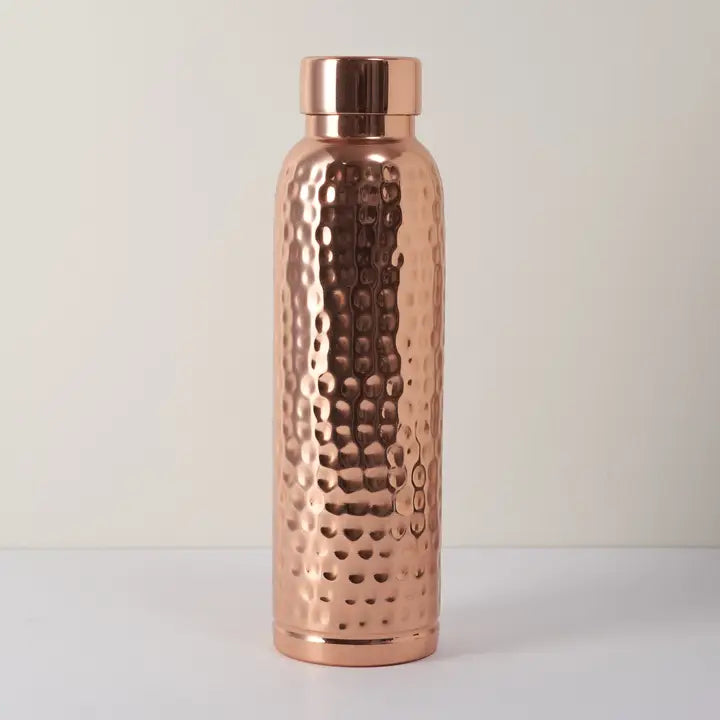 Hammered Pure Copper Water Bottle 950ml