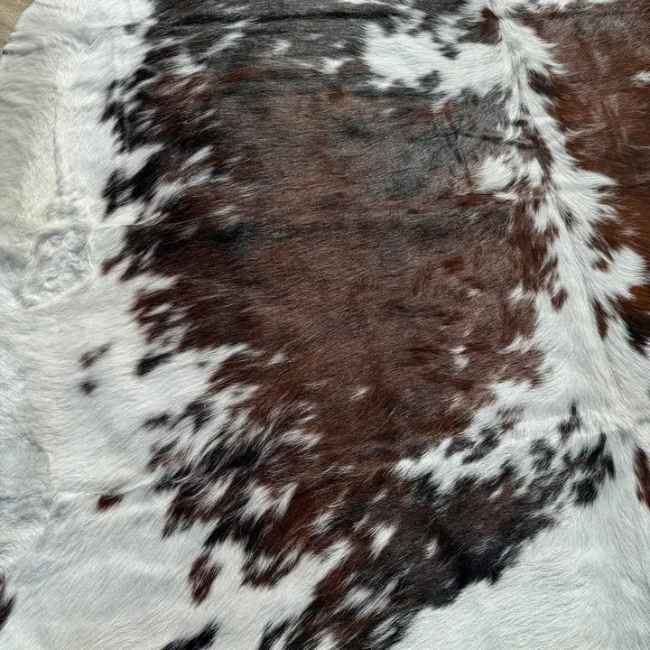 Tri-Color Hair On Cowhide Rug