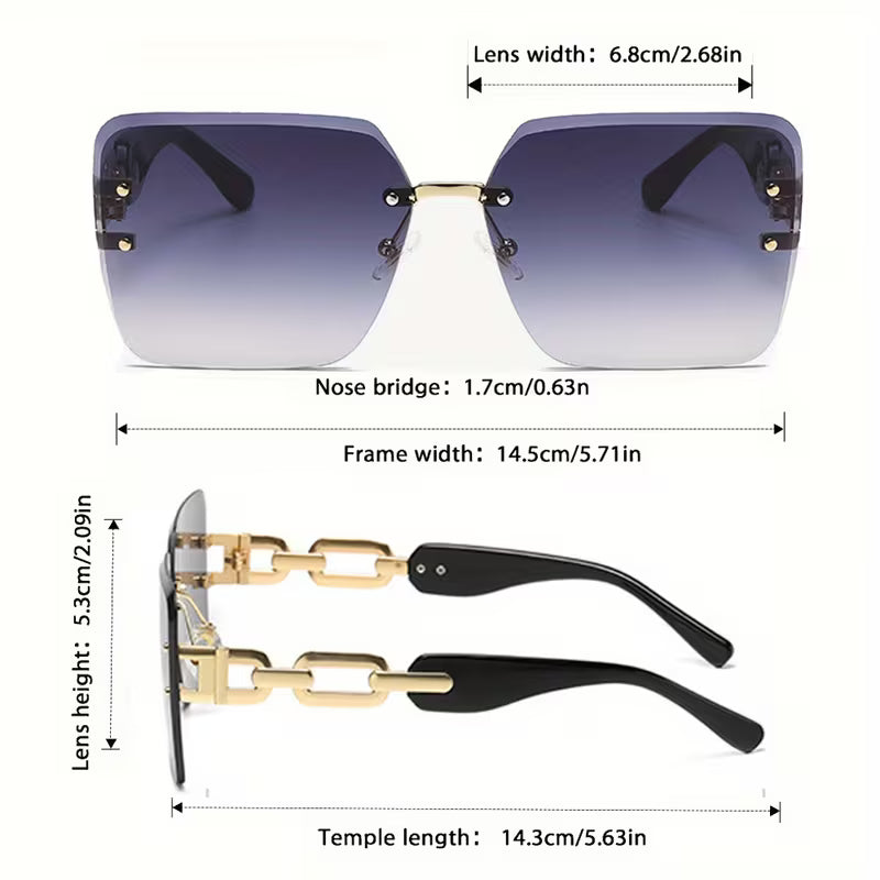 Luxurious Square Sunglasses