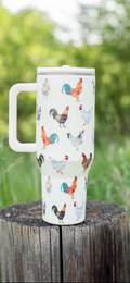 The Hen House 40 oz Insulated Tumbler 🐓☕