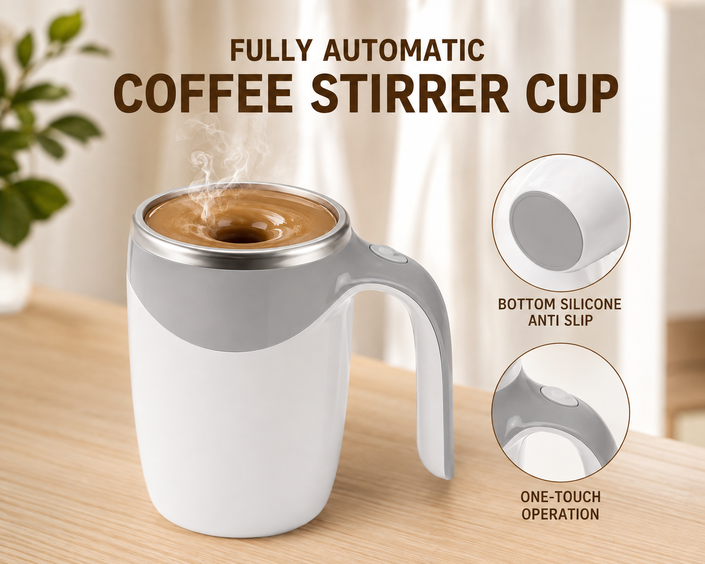 Mix & Sip Automatic Self-Stirring Mug ☕️