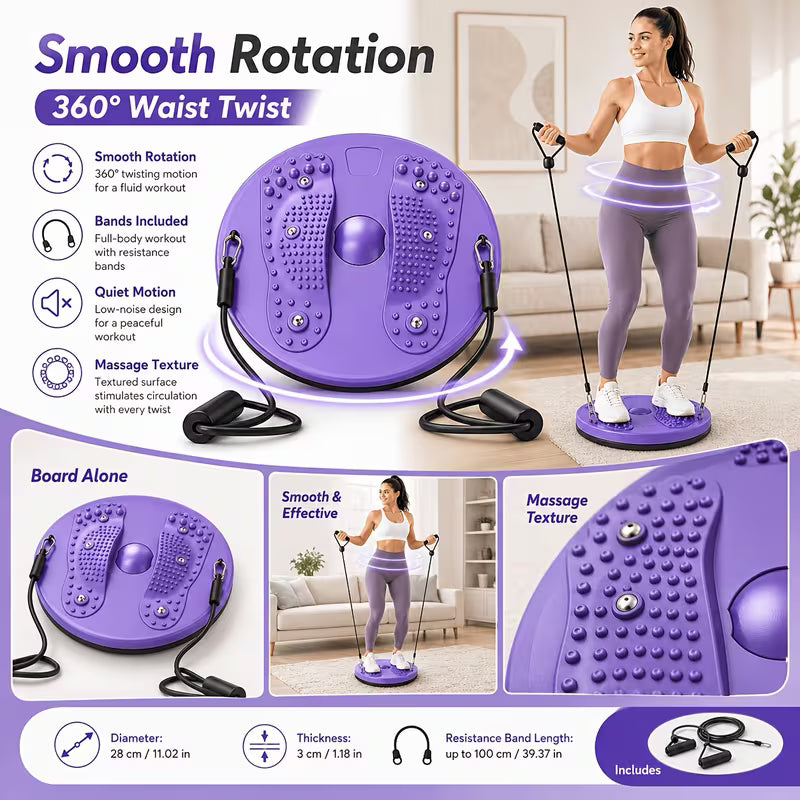 Twister, Ab Twister, for Exercise, Silent Waist Twister, Suitable for Home Gym Equipment