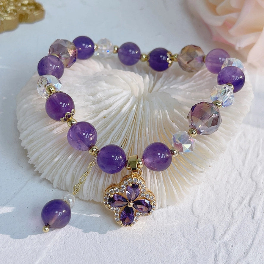 Healing Amethyst Bracelet (Adjustable)