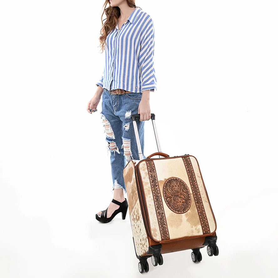 ADBG1575-Travel Case Genuine Western Leather Women Bag