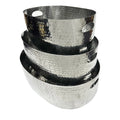 Hammered Silver Beverage Tub – Set of 3