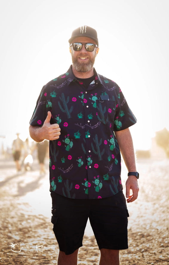 “Mr. Prickly Cactus Shed” Pearl Snap Shirt | Western Button-Up For Ranch & Desert Life | Westrek