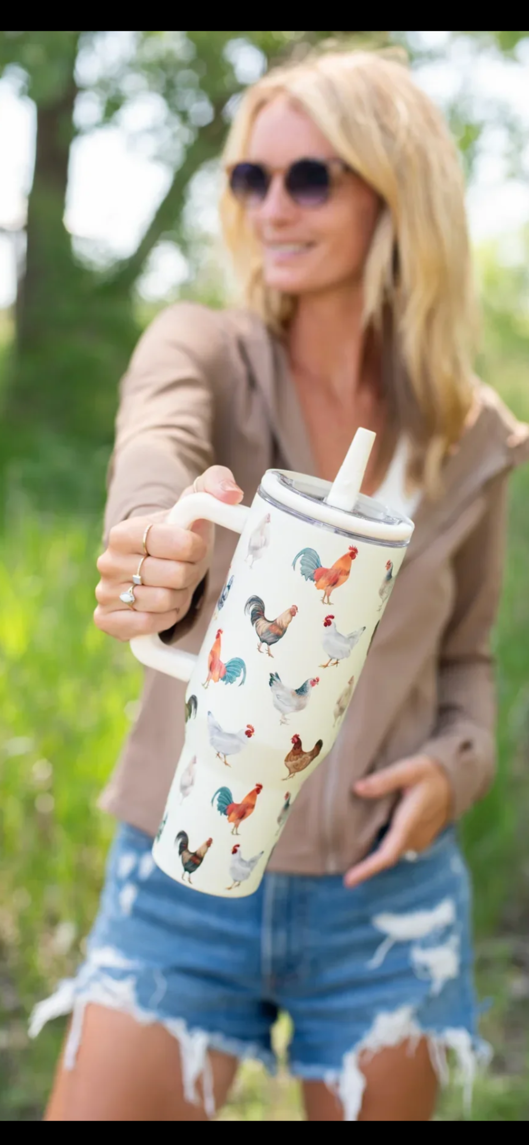 The Hen House 40 oz Insulated Tumbler 🐓☕