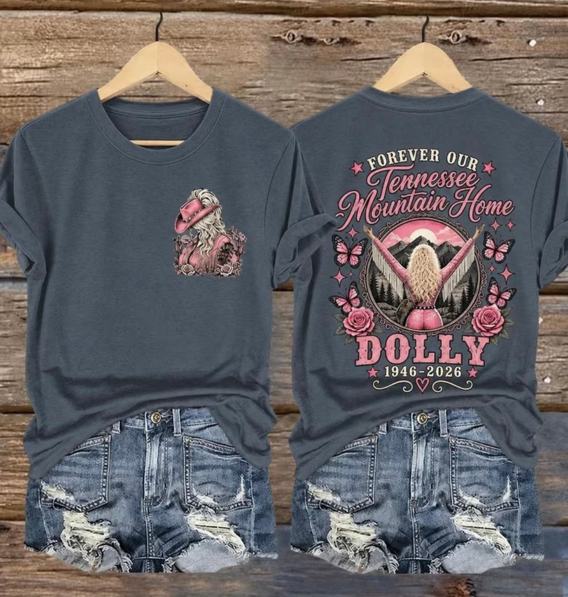 Dolly Parton -Forever Our Tennessee Mountain Home Dolly Graphic Tee