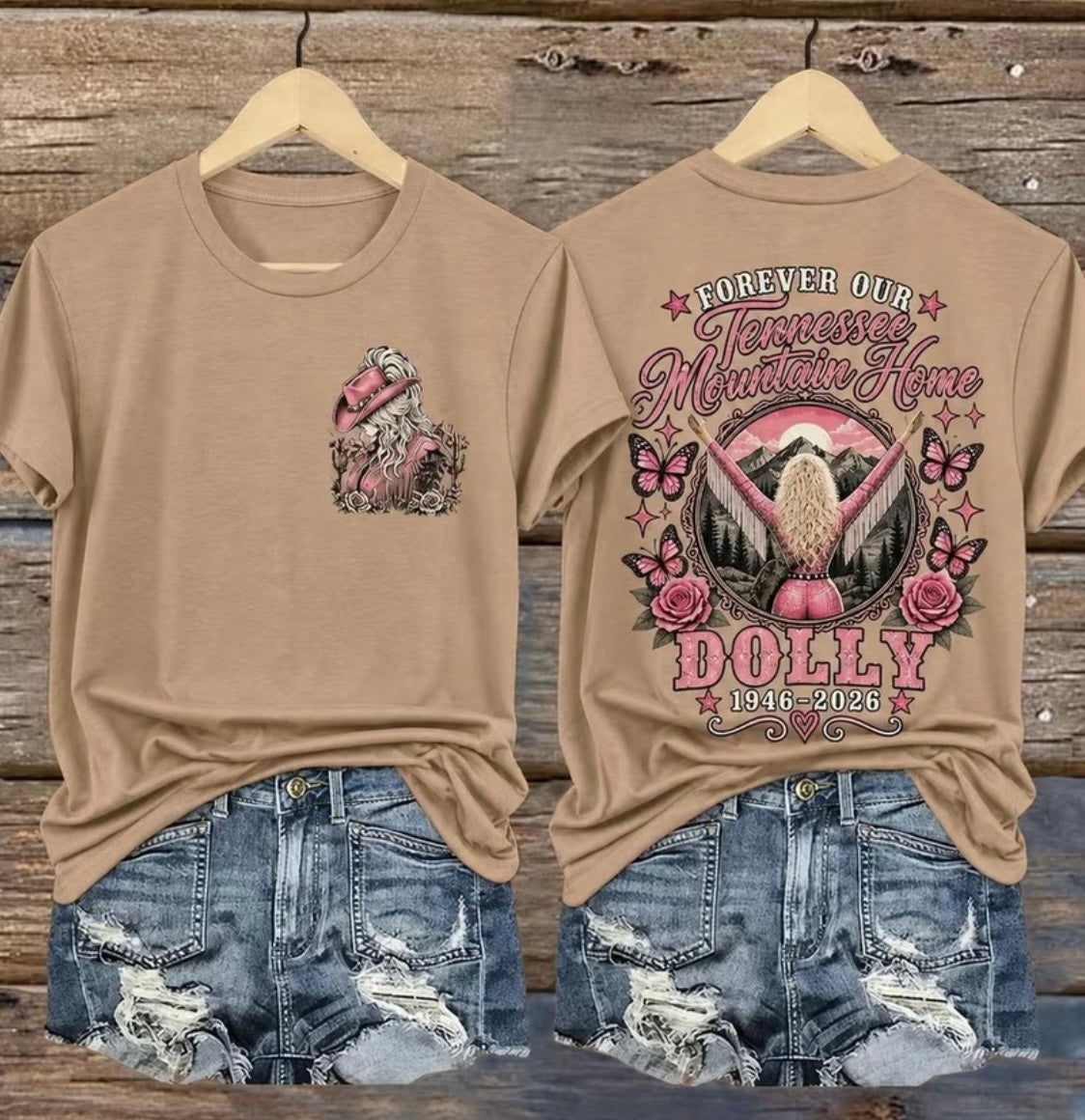 Dolly Parton -Forever Our Tennessee Mountain Home Dolly Graphic Tee