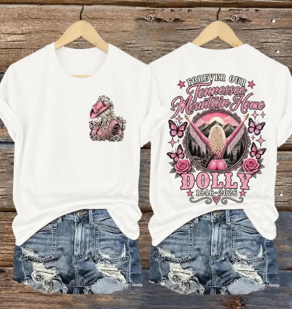 Dolly Parton -Forever Our Tennessee Mountain Home Dolly Graphic Tee