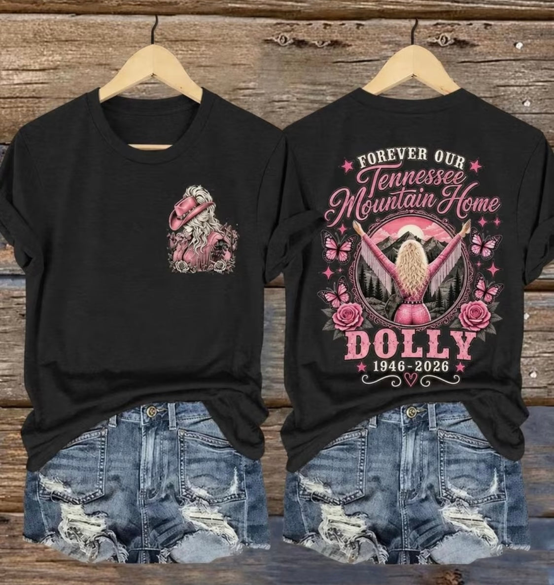 Dolly Parton -Forever Our Tennessee Mountain Home Dolly Graphic Tee