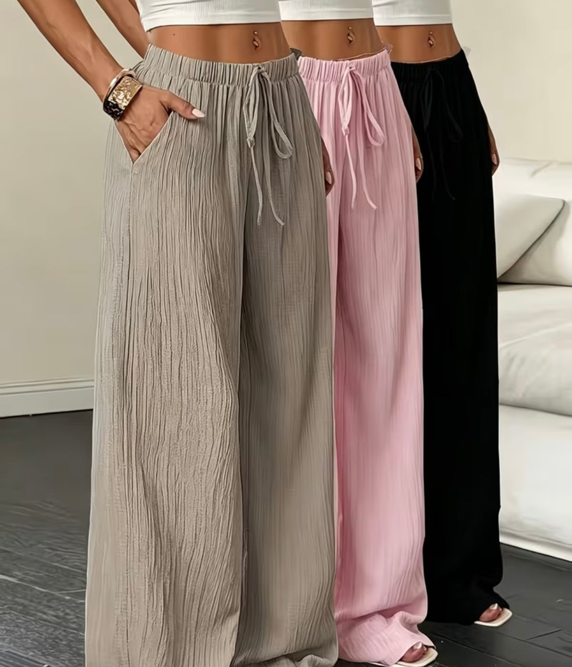 Easy Breezy Wide-Leg Drawstring Pants