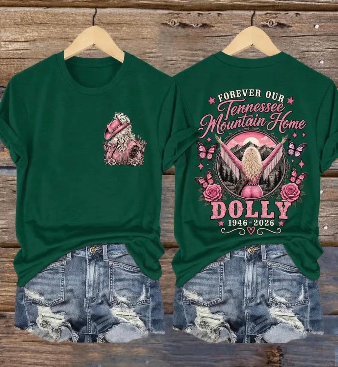 Dolly Parton -Forever Our Tennessee Mountain Home Dolly Graphic Tee