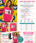 Down Home Country Roots Graphic Tee – Hot Pink
