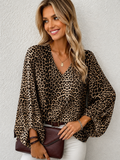 🐆 Wild Elegance Leopard Blouse