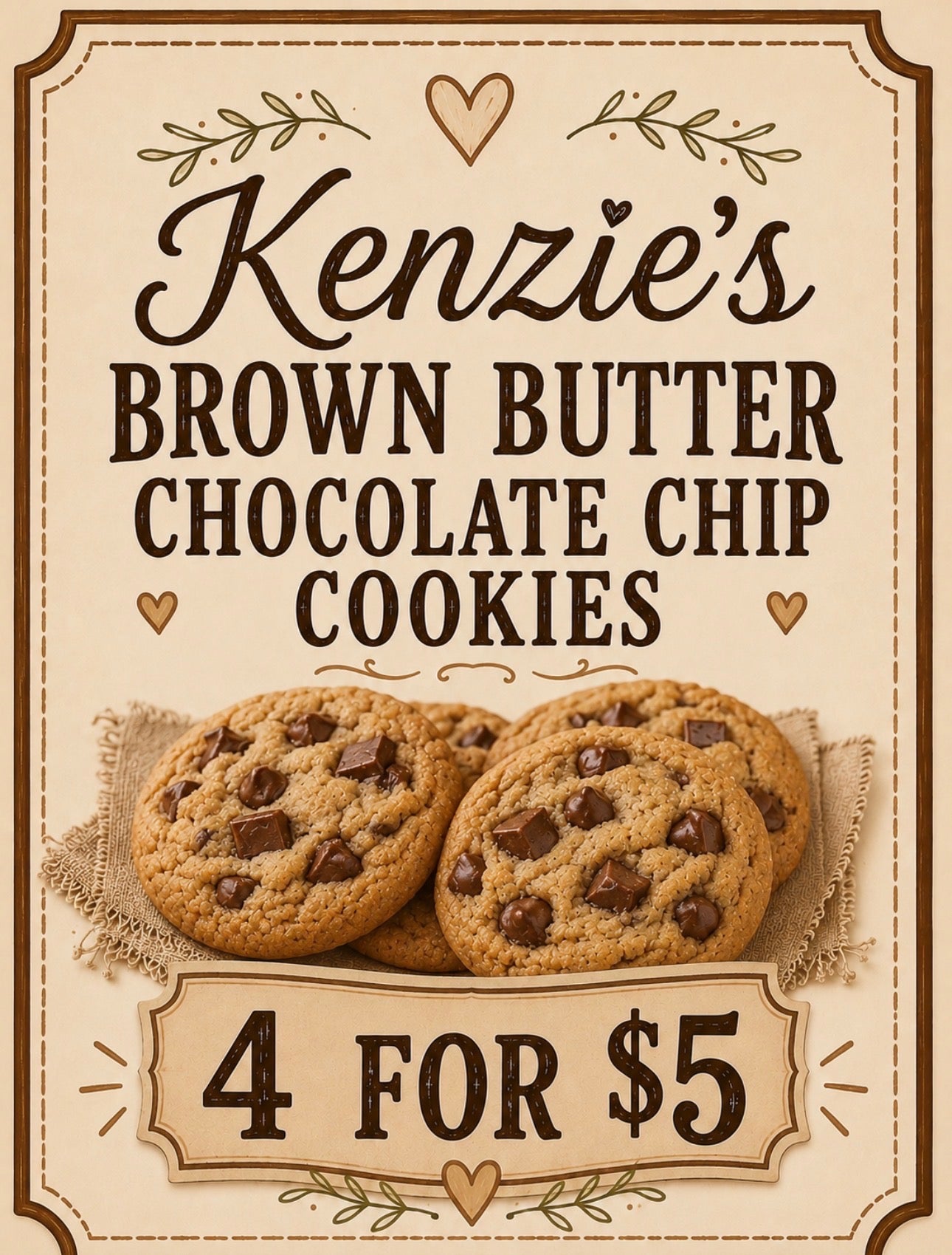 Brown Butter Chocolate Chip Cookies 🍪