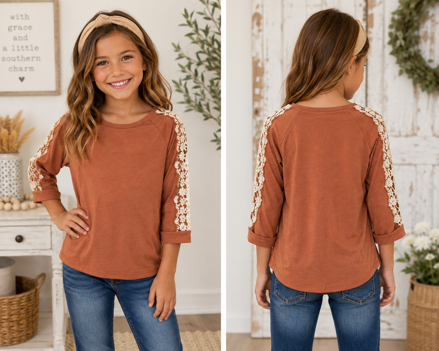 Autumn Lace Darling Top