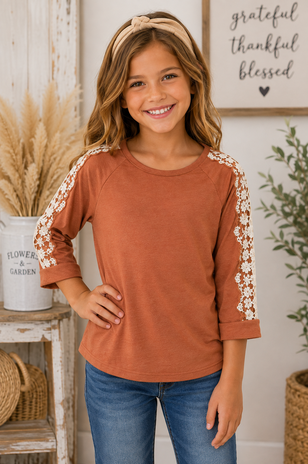 Autumn Lace Darling Top