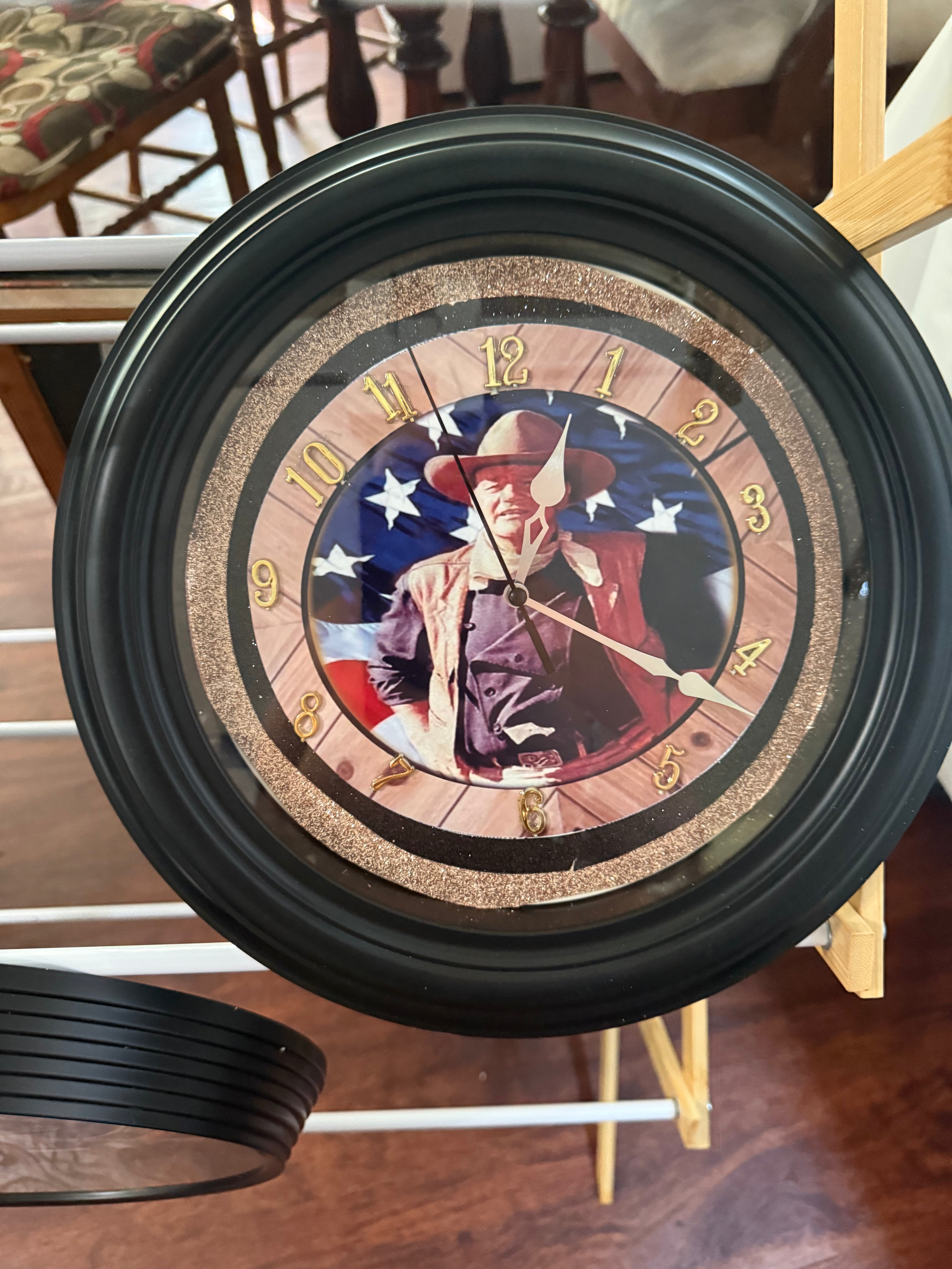 American Cowboy Handcrafted Wall Clock