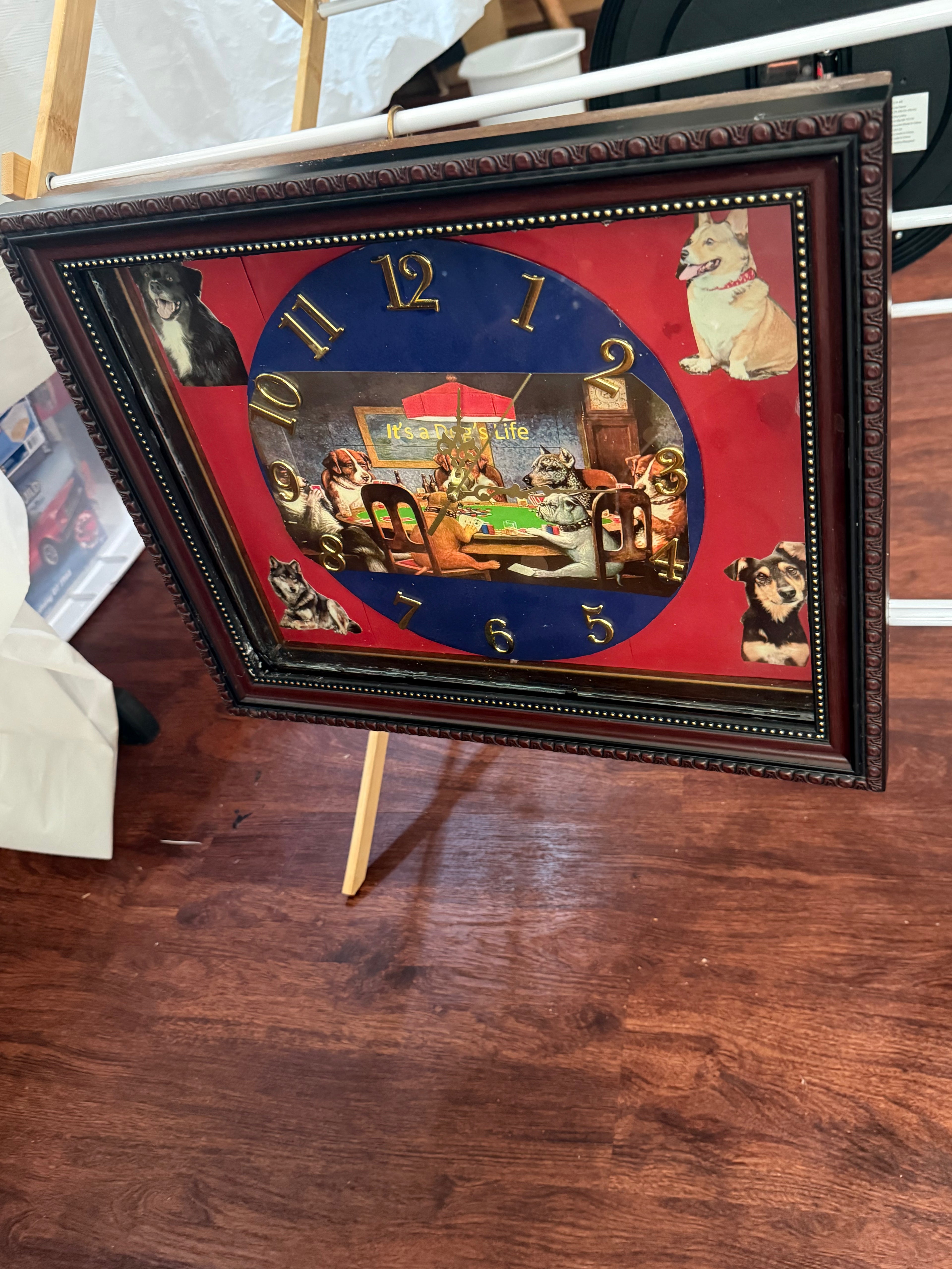 It’s a Dog’s Life Handcrafted Wall Clock