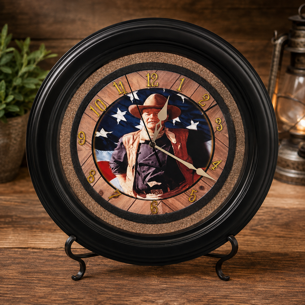 American Cowboy Handcrafted Wall Clock