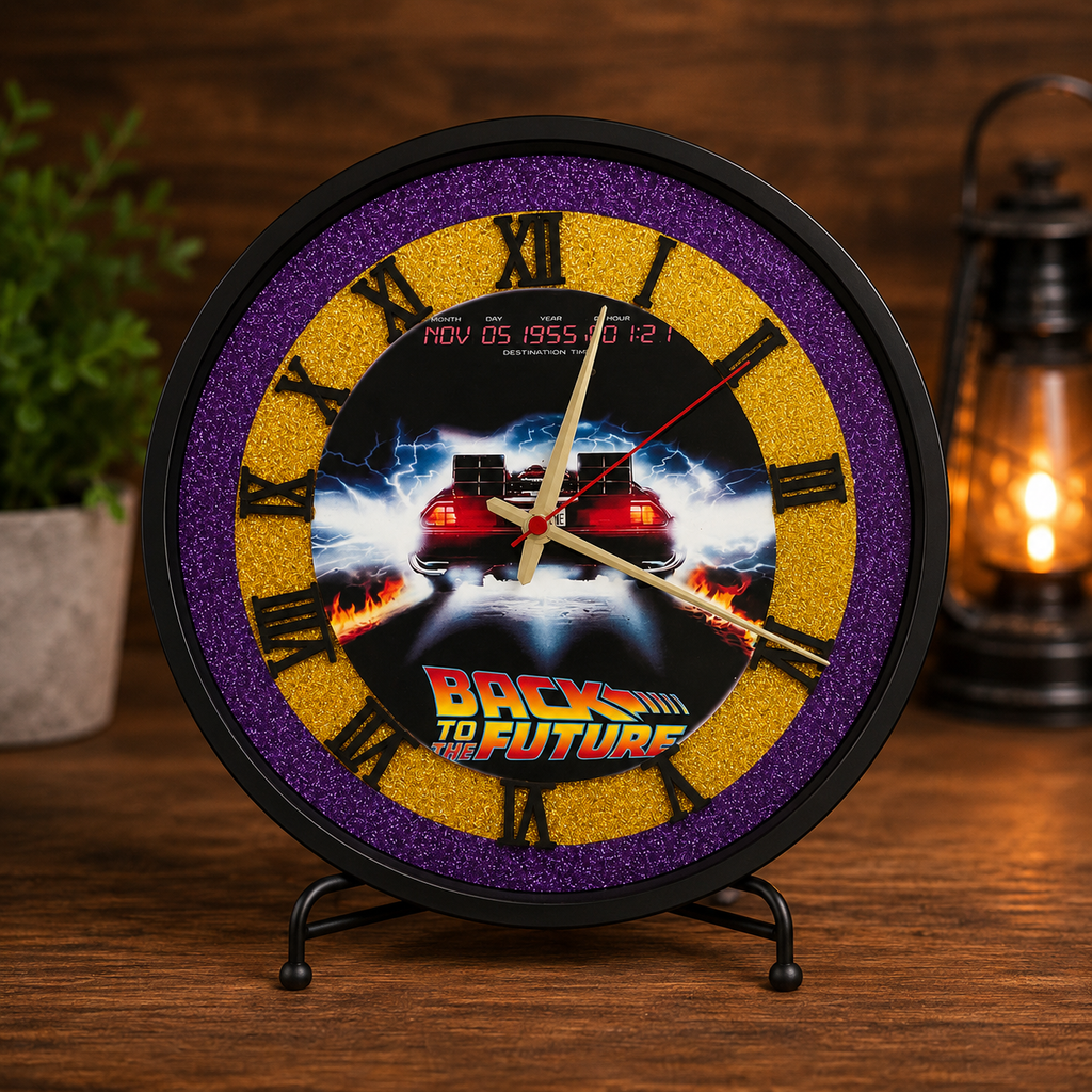 Great Scott! Time Traveler Handcrafted Wall Clock