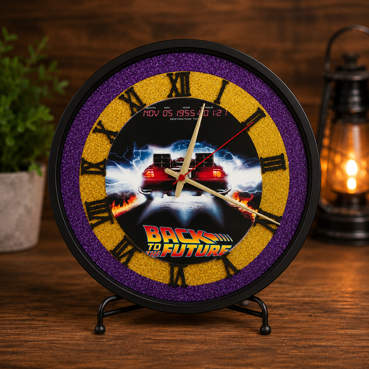 Great Scott! Time Traveler Handcrafted Wall Clock