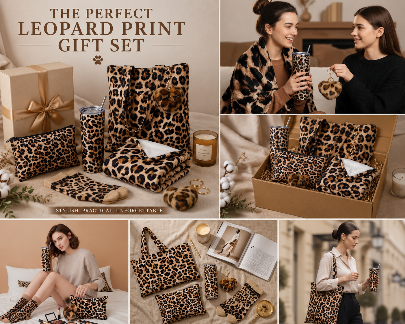 🐆 Wildly Cozy Leopard Gift Set