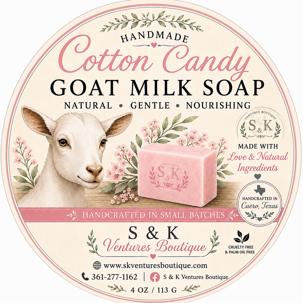Cotton Candy Goat Milk Soap