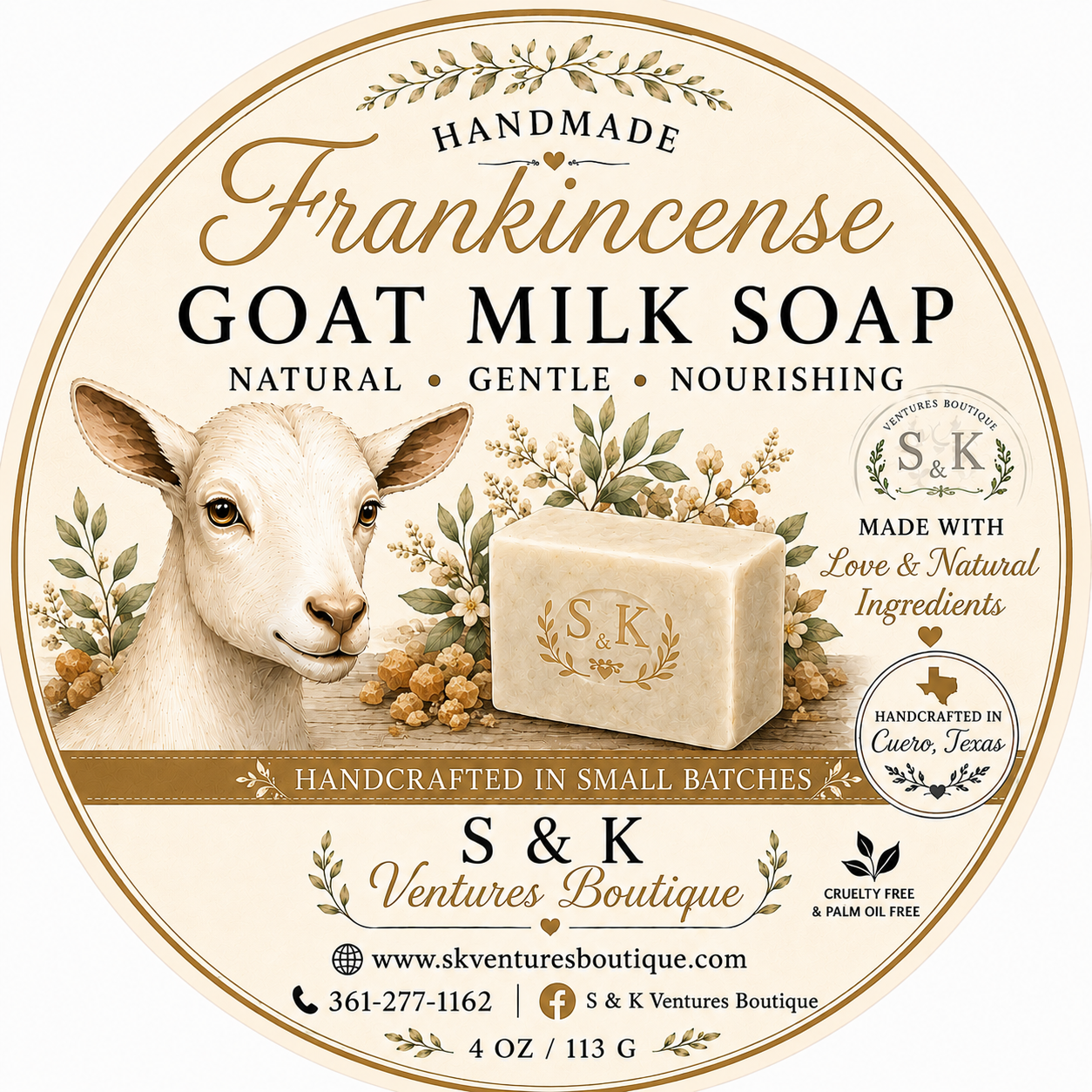 Frankincense Goat Milk Soap