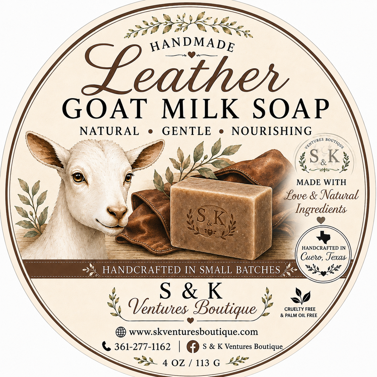 Leather Goat Milk Soap