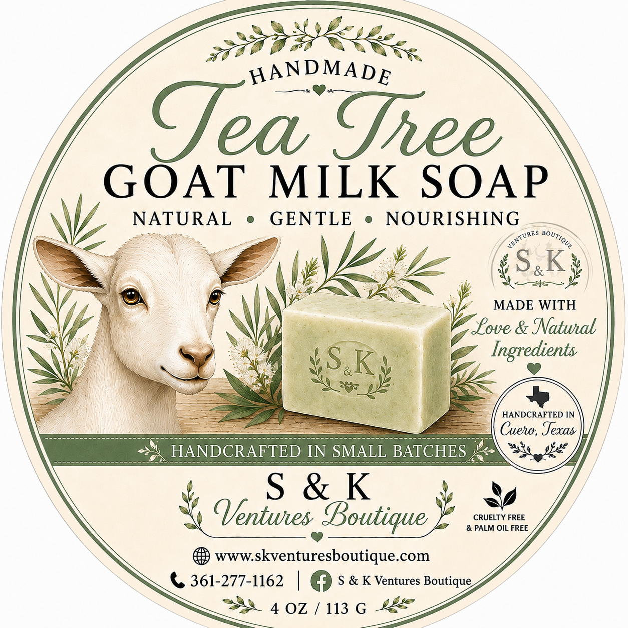 Tea Tree Goat Milk Soap