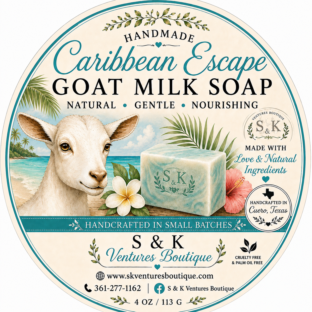 Caribbean Escape Goat Milk Soap