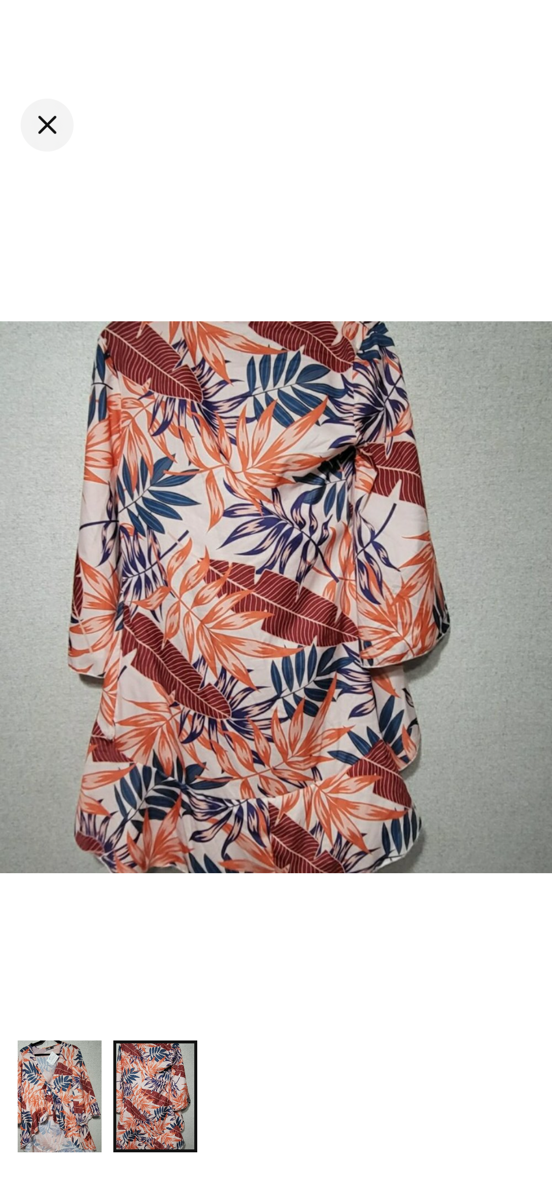 Tropical Sunset Tie-Front Kimono Top