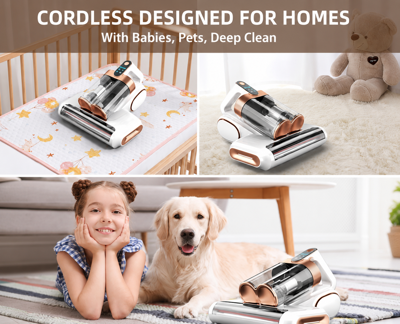 PureRest Pro Cordless Mattress & Upholstery Vacuum – 16,000Pa Deep Cleaning System