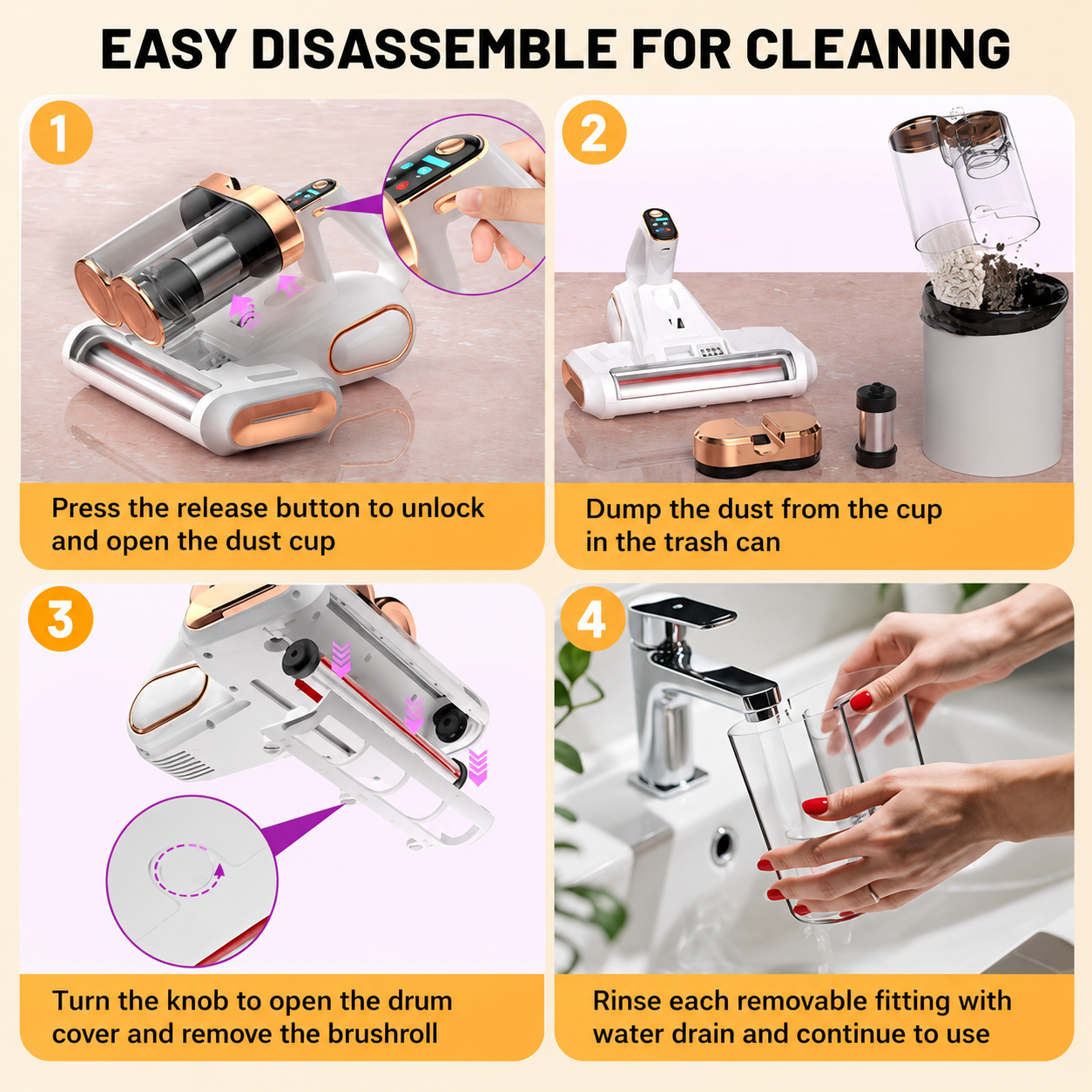 PureRest Pro Cordless Mattress & Upholstery Vacuum – 16,000Pa Deep Cleaning System