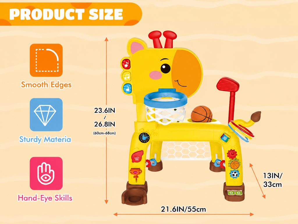Little Giraffe 3-in-1 Sports & Activity Center